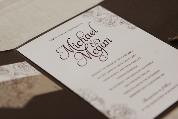 Michael's wedding invitations